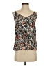Aqua Floral Multi Color Orange Sleeveless Top Size S - photo 1