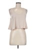 Foreign Exchange 100% Polyester Tan Sleeveless Top Size M - photo 1