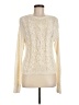 Vince. Argyle Solid Ivory Long Sleeve Top Size M - photo 1