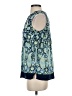 Talbots 100% Cotton Blue Sleeveless Blouse Size S - photo 5