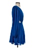 Pink Lily Solid Blue Cocktail Dress Size S - photo 4