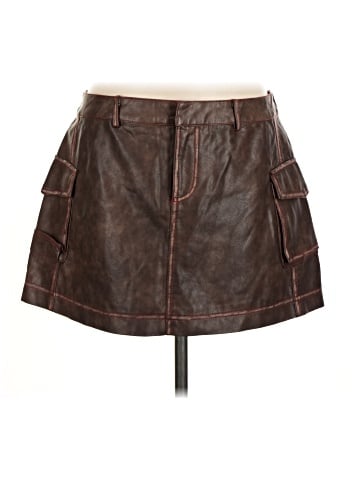 Princess Polly Faux Leather Skirt (view 1)