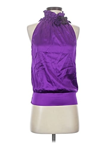 Bebe Sleeveless Silk Top (view 1)