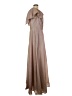 Betsy & Adam Metallic Brown Pink Cocktail Dress Size 14 - photo 4