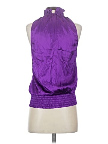 Bebe Sleeveless Silk Top (view 2)
