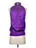 Bebe Purple Sleeveless Silk Top Size XS - photo 2