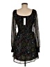 Steve Madden 100% Polyester Paisley Black Cocktail Dress Size M - photo 2