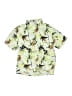 Zara Tropical Green Yellow Short Sleeve Button-Down Shirt Size 8 - photo 1