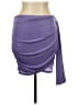 Akira Solid Purple Casual Skirt Size L - photo 1