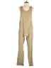 L Space 100% Cotton Solid Tan Jumpsuit Size S - photo 1