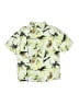 Zara Tropical Green Yellow Short Sleeve Button-Down Shirt Size 8 - photo 2