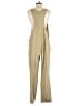 L Space 100% Cotton Solid Tan Jumpsuit Size S - photo 2
