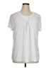 Design Collective White Short Sleeve Blouse Size XL - photo 1