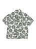 Zara Tropical Silver Gray Short Sleeve Button-Down Shirt Size 11 - 12 - photo 2