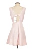 Zara 100% Polyester Solid Pink Cocktail Dress Size M - photo 2