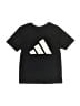 Adidas 100% Polyester Black Short Sleeve T-Shirt Size 4 - photo 1