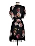 DKNY 100% Polyester Floral Black Cocktail Dress Size 6 - photo 2