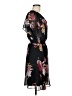 DKNY 100% Polyester Floral Black Cocktail Dress Size 6 - photo 4