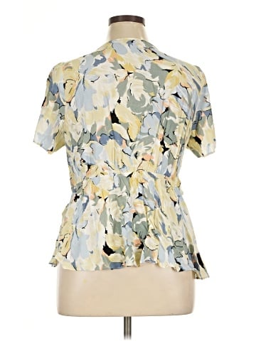 Skies Are Blue Short Sleeve Blouse (view 2)