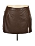 The Drop 100% Polyurethane Brown Faux Leather Skirt Size 4X - photo 1