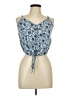 Highway Jeans Blue Sleeveless Blouse Size L - photo 1