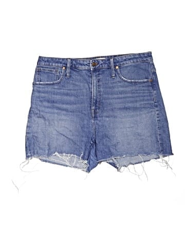 Madewell High-Rise Denim Shorts in Malden Wash (view 1)