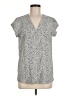 Hilary Radley Gray Short Sleeve Blouse Size M - photo 1