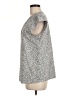 Hilary Radley Gray Short Sleeve Blouse Size M - photo 5