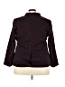 Talbots 100% Cotton Houndstooth Burgundy Blazer Size 18 - photo 2