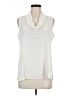 Rose + Olive Ivory Sleeveless Blouse Size M - photo 1