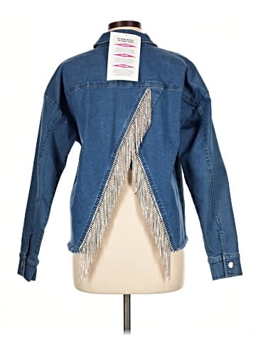 Women With Control Denim Jacket (view 2)
