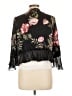 August Silk Black 3/4 Sleeve Blouse Size L - photo 2