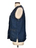 CAbi 100% Cotton Blue Denim Vest Size L - photo 5