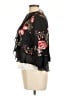 August Silk Black 3/4 Sleeve Blouse Size L - photo 5