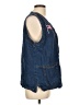CAbi 100% Cotton Blue Denim Vest Size L - photo 4