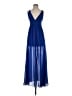 Carapace 100% Polyester Blue Cocktail Dress Size S - photo 1