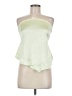 Free People 100% Polyester Green Sleeveless Blouse Size M - photo 1