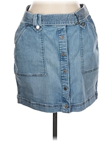 White House Black Market Denim Skirt (view 1)