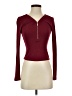Guess Burgundy Long Sleeve Top Size S - photo 1