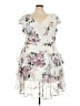 City Chic 100% Polyester Floral White Cocktail Dress Size 22 (XL) - photo 1