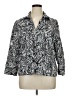 Kim Rogers 100% Linen Paisley Silver 3/4 Sleeve Button-Down Shirt Size XL - photo 1