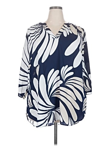 Worthington 3/4 Sleeve Blouse (view 1)