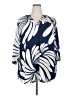 Worthington 100% Polyester Blue 3/4 Sleeve Blouse Size 2X - photo 1