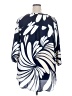 Worthington 100% Polyester Blue 3/4 Sleeve Blouse Size 2X - photo 2