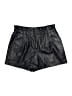 BCBGMAXAZRIA 100% Polyurethane Metallic Black Shorts Size S - photo 1