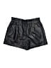 BCBGMAXAZRIA 100% Polyurethane Metallic Black Shorts Size S - photo 2