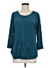New Directions Teal 3/4 Sleeve Top Size M - photo 1