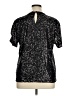 INC International Concepts Metallic Black Short Sleeve Top Size XL - photo 2