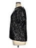 INC International Concepts Metallic Black Short Sleeve Top Size XL - photo 5
