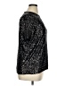 INC International Concepts Metallic Black Short Sleeve Top Size XL - photo 4